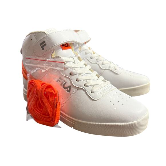 Fila Vulc 13 Reflective High-Top Sneaker Shoes Men's US 9 | EUR 42 White w/ Box - Picture 4 of 9